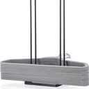EASTTOWEST Hanger Organizer Stacker for Closet Laundry Room,Holds up 110 Wire Hanger,Black Carbon Steel Clothes Hanger Storage Rack Holder for Adult or Child
