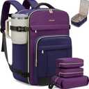 LOVEVOOK 40L Travel Backpack - Carry On & Personal Item for Women & Men, Spacious & Durable with 3 Packing Cubes