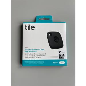 NEW Tile Mate 2022 Item Finder Bluetooth Key Finder Tracker RE-44001 Black