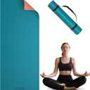 Yoga Mat Non Slip, Anti-Tear 1/4" & 2/5" Thick TPE Yoga Mats for Women and Men, 72"x24" Exercise & Fitness Mat with Carrying Strap, Workout Mats for Yoga, Pilates and Floor Exercise