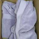White Classic Luxury Soft Bath Sheet Towels - 650 GSM Cotton Luxury Bath Towels Extra Large 35x70 | Highly Absorbent and Quick Dry | Hotel Quality Extra Large Bath Towels Oversized, Lavender, 2 Pack