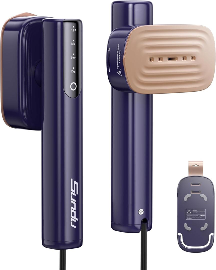 Sundu Steamer for Clothes,1200W Powerful Portable Steamer Iron,15s Fast Heat-up,100ml Tank,20 Min Continuous Steam, Wrinkle Remover for Travel, Home, Office (Blue)