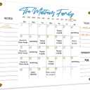 Clear Acrylic Calendar Dry Erase for Wall, Family Planner, Monthly Calendar Dry Erase Whiteboard for Home, Office, 24" x 16" Reusable White BoardYL-4060