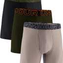 Under Armour mens Multi-pack Performance Tech Boxerjock Brief, 6" Inseam, All-day Comfort & Soft (3X-Large, Taupe Dusk)