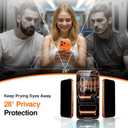 SMARTDEVIL 2 Pack Privacy Screen Protector for iPhone 17 Pro Max, Anti-Spy Tempered Glass, 9H Hardness Military Grade Shatterproof, Easy to Install, Auto Bubble-Free and Dust-Free Box, Case Friendly