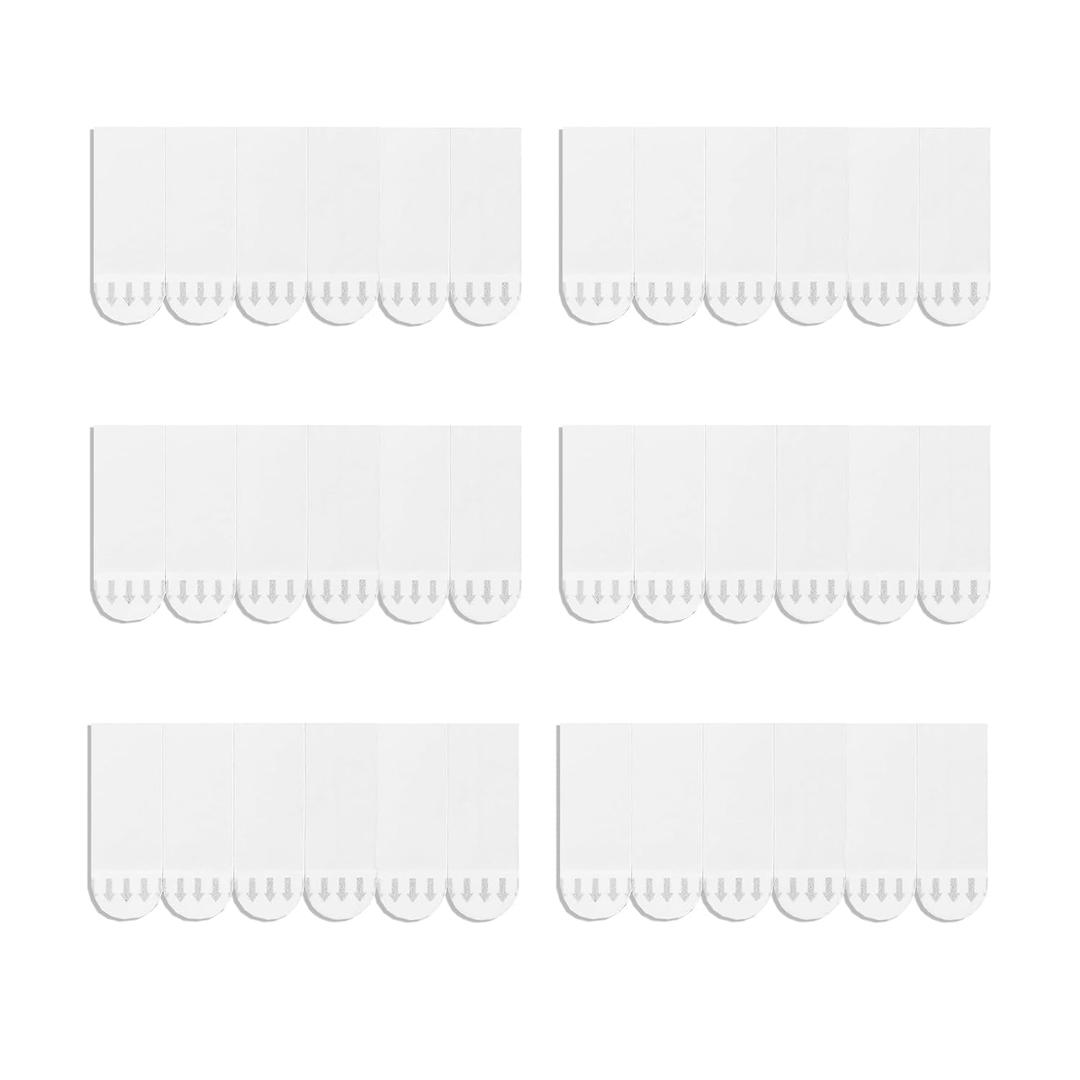 132 Pack Small Replacement Adhesive Strips Refill, Poster Strips, Damage-Free Hanging Strips for Wall Hooks, No Tools Removable Sticky Strips for Home, Office, and Dorm Decor, White Adhesive