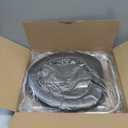 BLIKA Portable Toilet for Camping, 350LBS Stainless Steel Foldable Camp Travel Toilet with Soft Seat for Adults, 16.5-Inch Portable Toilet for Truckers, Camping, RV Travel, Road Trips, Outdoor Use