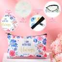 Ganeen 24 Pcs Inspirational Cosmetic Bags for Women Small Makeup Bag Makeup Pouch with Zipper Motivational Quotes for Women Coin Purse Girlfriends Coworkers Friends Gift(Religion)