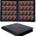 1000+ Pockets Trading Card Binder, 16-Pocket Card Ablum Compatible with MTG,Sports Cards & Other Standard Size Trading Cards (Black)