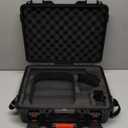 Starlink Mini Case- IP67 Waterproof Starlink Mini Hard Case with Portable Strap- Precision Cut Foam for Starlink Satellite Dish and Accessories- Storage Bag for Travel Outdoor Camping Hiking (Black)