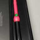 Jose Eber 25mm Clipless Curling Iron - Pink Tourmaline Ceramic Wand | Professional 1 Inch Ion Styling Tool for Bouncy Curls and Waves, Includes Heat Resistant Glove and 360 Swivel Cord