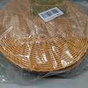 12 Pcs Round Rattan Placemats,Boho Charger Plates for Dining Table, 11.8 inches