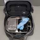 Electric Heated Lunch Box for Men/Women Home 80W Portable Food Warmer with 12V/24V/110V/220V Stainless Steel Leakproof Container for Work Travel Jobsite Camping Christmas White Elephant Gifts (Black & Grey)