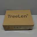 TreeLen Broom and Dustpan Set with 52" Long Handle for Home Kitchen Room Office Lobby Floor Use Upright Stand Up Stand Up Broom with Dustpan Combo