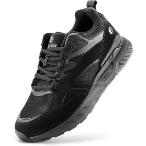 FitVille Extra Wide Walking Shoes Women Wide Width Workout Sneakers with Arch Support for Flat Feet Heel Pain Relief - Rebound Core V9, Size 9