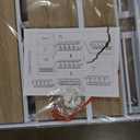 BHG Vintage Multifunctional Folding Bookshelf, No-Assembly Plant Stand Storage Rack Shelves for Home Office (White, 5-Tier)