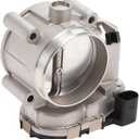 Throttle Body Assembly, 70mm Throttle Body Actuator No.12589056/12592916 for Buick Allure LaCrosse Rendezvous V6 3.6L Aluminum Alloy Black, 1 Pc