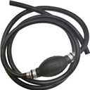 Tihood Fuel Line Assembly, 5/16" Hose Line Marine Outboard Boat Motor RVs Fuel Assembly with Primer Bulb Steel Hose Clamps 6FT