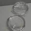 LAMU 2 Pack 2 Tier Lazy Susan Turntable Organizer 9.25'' Rotating Spice Rack Organization for Cabinet, Kitchen, Pantry, Countertop, Bathroom, Vanity, Medicine Cabinet Organizer, Clear