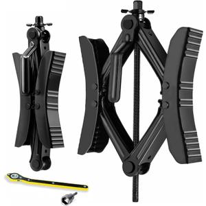 Camper Wheel Chock X Shaped RV Chocks Stabilizer for Travel Trailer,Anti-Move Tire Wheel Chock with Accessories-Pair