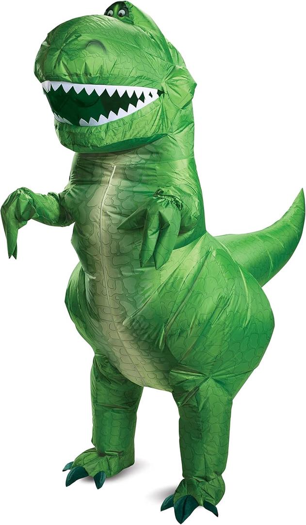 Disguise Women's Rex Inflatable Adult Costume (Green)