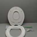 Mayfair NextStep2 Toilet Seat with Built-In Potty Training Seat, Slow-Close, Easy Clean, Removable that will Never Loosen, Made in USA, ROUND, White