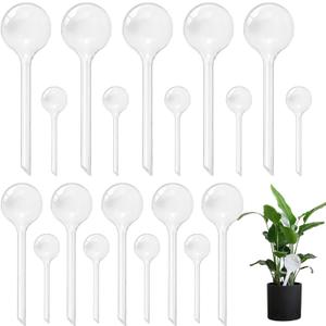 20 PCS Clear Plant Watering Globes,Plastic Self-Watering Bulbs,Self Watering Planter Insert Plant Accessories for Plants Indoor,Outdoor,Flowerpot,Home Garden(Large,Medium,Small)