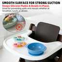 Baby High Chair Tray Compatible with Stokke Tripp Trapp Chair (V2 and Beyond) with Smooth Surface and Strong Suction Power Made of Food-Safe Plastic (BPA BPS BPF Lead Phthalate Free) - White