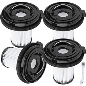 4 Pack Cleanview XR Filter Replacement for Bissell Cleanview Cleanview XR Pet 300W & XR 200W Powerlifter Turbo Cordless Stick Vacuum Cleaner 3789 3789U 3789X 3797 3797V 3797W, Replace #1638010