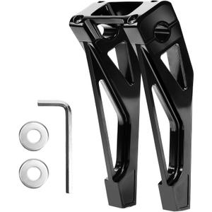 kykykm 10" Motorcycle Handlebar Risers 1" Pullback Riser Clamps Fit For Harley Davidson M8 Softail Street Bob Low Rider FXBB FXLRS FXLRST Models Chrome 2018-Up Gloss Black