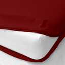 Zipper Fitted Sheet - Full Size, 8 Inch Deep Pocket, Hotel Quality Brushed Microfiber Bottom Sheet, Soft Wrinkle-Free, Shrinkage and Fade Resistant, 1 Fitted Sheet Only (Burgundy)
