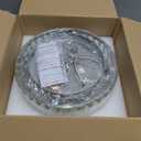 11.8" Crystal Round Flush Mount Modern Close to Ceiling Light Fixture, Chrome Ceiling Lights 2-Light Hallway Light Fixtures, Crystal Ceiling Lamp for Kitchen Bathroom Entryway, XDD007-2-CH