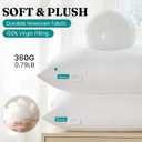 Oubonun 12 x 20 Throw Pillow Inserts - Soft, Plush & Decorative Down Alternative Pillows for Couch Sofa Bed, Machine Washable - White, Pack of 2