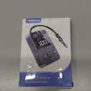 SUPERONE Airplane Bluetooth 5.3 Adapter for 2 AirPods or Headphones, HD Display Bluetooth Wireless Transmitter, 20Hr Playtime, 3.5mm Aux Audio Jack Adapter for Airplane/TV/Car/Home Stereo