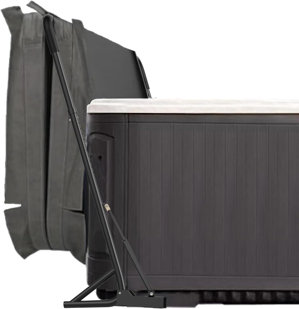 TOCRETOARE Hot Tub Cover Lifter, Spa Cover Lift Bar with Hydraulic Rods, Hot Tub Cover Lift Removal System Height 31-41 Inch Adjustable, Fit for Most Spa Hot Tubs
