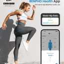 RENPHO Body Measuring Tape, Bluetooth Smart Tape Measure with Lock Hook & Retractable Function, Accurate Body Fat Measurement Device for Weight Loss, Muscle Gain, Fitness Bodybuilding, 60in /150cm