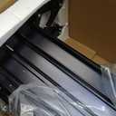 RV Step, 1-Step, Manual Foldable RV Steps, 400 LBS Load Capacity, Retractable Aluminum Alloy Camper Steps, Thickened Steel Plate Trailer Steps, Non-Slip Design, Ideal for RV, Trailer, Camper, Black