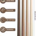 Viyffo 10-Inch Taper Candles, 12-Pack Smokeless & Unscented Long Burning Taper Candlesticks, Hand-Poured Candles for Home Dcor, Weddings & Dinner, Brown