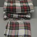 Comfort Spaces Cotton Flannel Sheets Queen Size, Ultra Soft Flannel Sheet Set with 14" Elastic Pocket , Plain Print Warm Flannel Bedding, Scottish Plaid Red 4 Piece