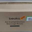 beoka Leg Massager for Circulation and Pain Relief, Leg Recovery System for Fast Recovery, Cordless Air Compression Boots with 3 Modes 5 Intensities for Athletes Runners and Travelers-Plus L