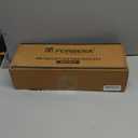 Forbena Floating Bathroom Shelves Wall Mounted, Aesthetic White and Gold Shelves for Bathroom Accessories, Modern Bathroom Organizer with Tower Bar for Wall Decor Storage Small Spaces, Set of 2