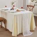 6 Pack White Cheesecloth Table Runner 10FT Long Easter Spring Boho Gauze Table Runner Rustic Sheer Runner for Mother's Day Wedding Bridal Baby Shower Birthday Party Table Decor Easter Decorations