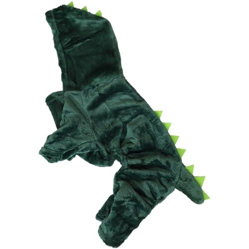 Zaldita Christmas Dog Puppy Dinosaur Clothing Costume Accessories Pet Hoodie Clothes Theme Party Photo Prop Green XL