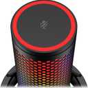 HyperX QuadCast 2 S USB Microphone, with RGB Lighting, Streaming and Podcasting, with On-Board Controls, LED Lighting, Removable Shock Mount, PC, Mac, USB-C - Black