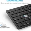 OMOTON Bluetooth Keyboard Compatible with iPad A16 11th 10th Generation, iPad 10.2 (9th/8th/7th), iPad Pro 13/12.9/11 inch, iPad Air/Mini and More iOS Devices, Black