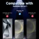 MAGIC JOHN 2 Pack for Samsung Galaxy S24 Privacy Glass Screen Protector[Not Ultra], 6.2inch, Anti-spy, Tempered Glass Film, Auto Dust-Elimination Installation, Bubble Free, Case Friendly, Anti-Scratch