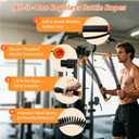 Ropeless Battle Ropes Weighted 2 Pack Portable Cordless Battle Ropes for HIIT & Cardio Full-Body Workout Tool with Non-Slip Spiral Handles, Travel-Friendly Home Gym Equipment for Women & Men