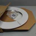 Mayfair Cassel Slow Close Toilet Seat, Easy Clean, Non Slip Premium Wood Seat, Easy Install, Made in USA, Round, White