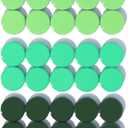 Fridge Magnets, 30 PCS Strong Magnets for Whiteboard, Heavy Duty Cute Mini Round Magnets for Fridge, Locker, Classroom, Office (Green)