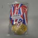 Abaokai 12 Pieces Gold Award Baseball Medals for Kids Sports Games, Party Favors, 2 Inches